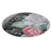 Rose für Wasserfarbenkarton Schneidebrett (Ecke)