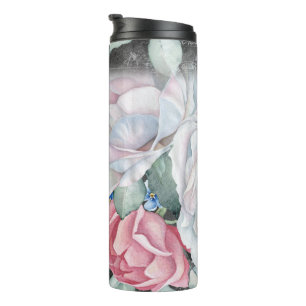 Rose für Wasserfarbenkarton Thermosbecher