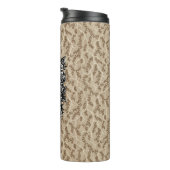 Rose für weibliche Schädel erhalten Original Tinte Thermosbecher (Nach rechts gedreht)