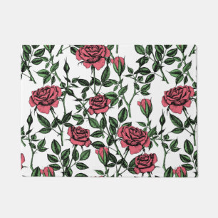 Rose Fußmatte