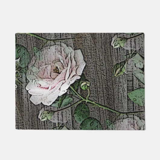 Rose Fußmatte (Vorderseite)