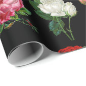 Rose Galerierpapier Geschenkpapier (Rolleneckpunkt)