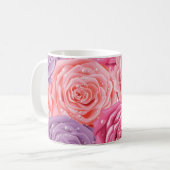 Rose Galore: Schönes, nahtloses Muster. Kaffeetasse (Vorderseite Links)