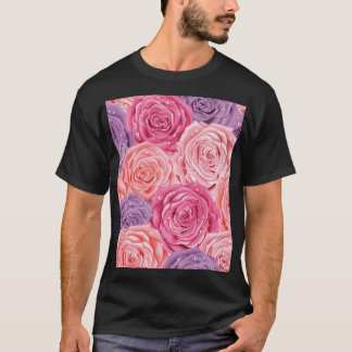 Rose Galore: Schönes, nahtloses Muster. T-Shirt