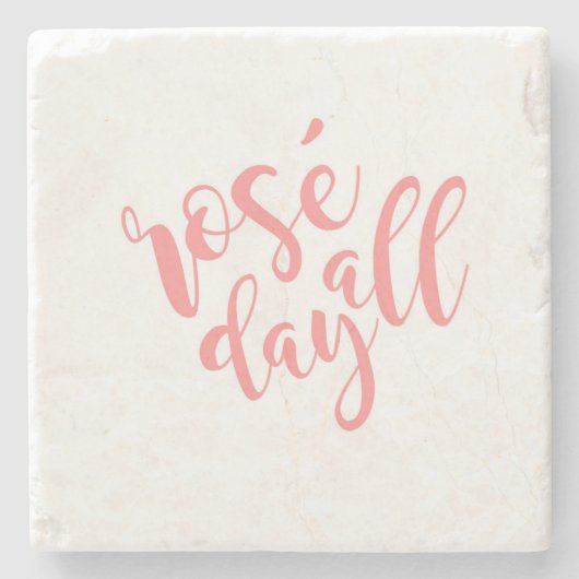 Rose ganztägig Untersetzer (Vorderseite)