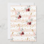 Rosé Ganztagsdusche Einladung (Rückseite)