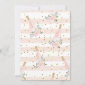 Rosé Ganztagsdusche Einladung (Rückseite)