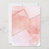 Rosé Ganztagsdusche Einladung (Rückseite)