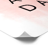 Rosé-Ganztagsposter Poster (Ecke)