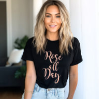 Rosé Ganztagsüber Rose Gold Moderne Schreibwomens