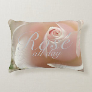 Rose Ganztagswirbel Kissen