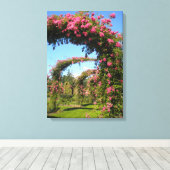 Rose Garden Arches of Elizabeth Park Canvas Print Leinwanddruck (Insitu (Holzboden))