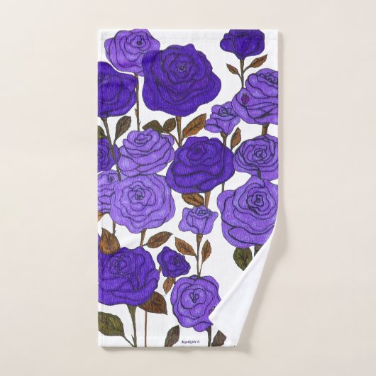 Rose Garden Badhandtuch Set (Handtuch)