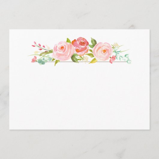 Rose Garden Blank Card (Rückseite)