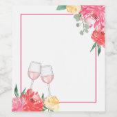 Rosé Garden Blinde Verkostung Weinetikett (Einzelnes Label)