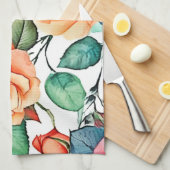 Rose Garden Bloom Design Geschirrtuch (Viertel Falte)
