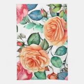 Rose Garden Bloom Design Geschirrtuch (Vertikal)