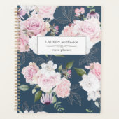 Rose Garden Blue | Personalisierter Planer (Vorderseite)