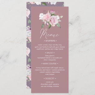 Rose Garden Blumengarten Hochzeitsessen Menue Einl Einladung