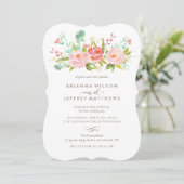 Rose Garden Blumenzwiebeleinladung Einladung (Stehend Vorderseite)