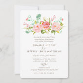 Rose Garden Blumenzwiebeleinladung Einladung (Vorderseite)