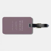Rose Garden Blush ⎢ Monogramm Gepäckträger Gepäckanhänger (Rückseite horizontal)