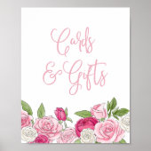 Rosé Garden Cards & Gifts Zeichen Poster (Vorne)