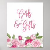 Rosé Garden Cards & Gifts Zeichen Poster (Vorne)