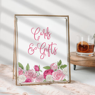 Rosé Garden Cards & Gifts Zeichen Poster