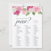 Rosé Garden Doppelseitiges Brautparty Einladung (Rückseite)