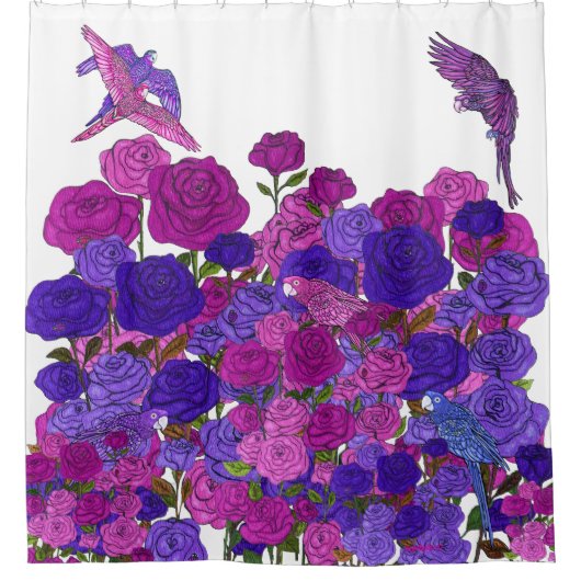 Rose Garden Duschvorhang (Vorderseite)