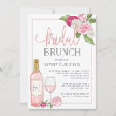 Rosé Garden | Einladung von Bridal Brunch (Vorderseite)