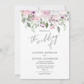 Rose Garden elegante blumengeschmückte Hochzeit Ei Einladung (Vorderseite)