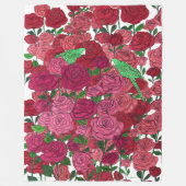 Rose Garden Fleecedecke (Vorderseite)