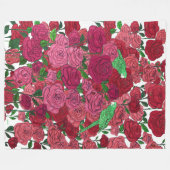 Rose Garden Fleecedecke (Vorderseite (Horizontal))
