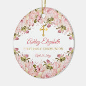 Rose Garden Floral Girl I Keramik Ornament (Links)