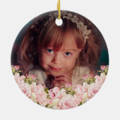 Rose Garden Floral Girl I Keramik Ornament (Hinten)