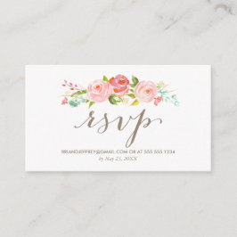 Rose Garden Floral Wedding E-Mail UAWG Begleitkarte