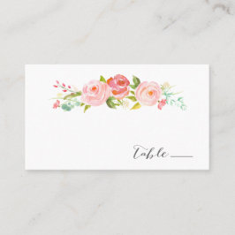 Rose Garden Floral Wedding Escort / Platzkarte