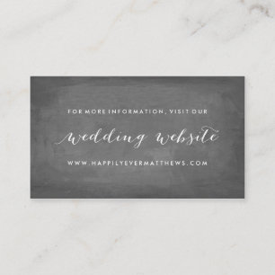 Rose Garden Floral Wedding Website doppelseitig Begleitkarte