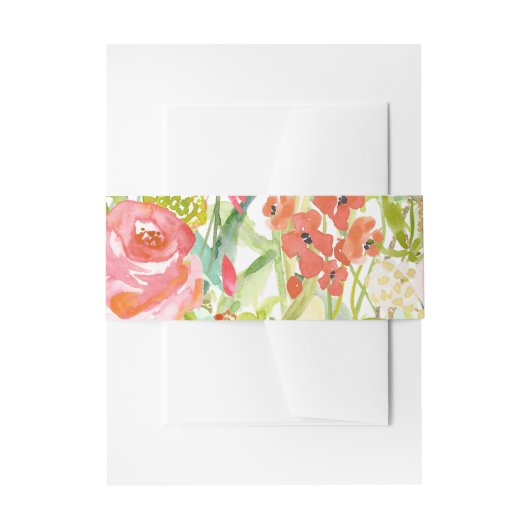 Rose Garden Floral Wedly Band (Vorderseite Beispiel)