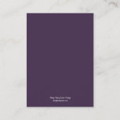 Rose Garden Folded Wedding Platzkarte - Lila (Rückseite)