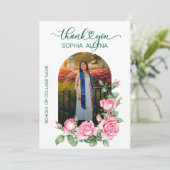 Rose Garden Foto Abschluss Danke, Karte (Stehend Vorderseite)