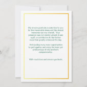 Rose Garden Foto Abschluss Danke, Karte (Rückseite)