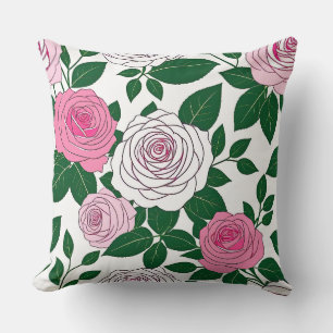 Rose Garden Frische Linie Art Kissen