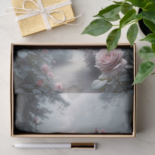 Rose Garden Gate Decoupage Seidenpapier (Geschenk)