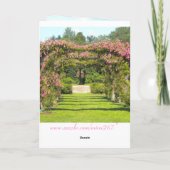 Rose Garden Geburtstagskarte Karte (Rückseite)