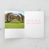 Rose Garden Geburtstagskarte Karte (Innenseite)