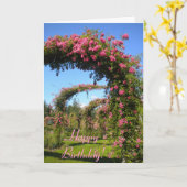 Rose Garden Geburtstagskarte Karte (Gelbe Blume)