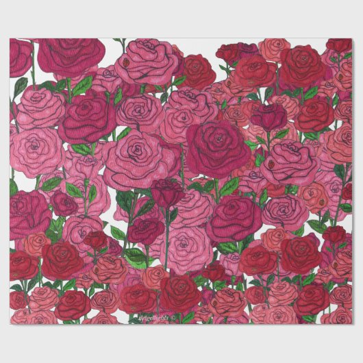 Rose Garden Geschenkpapier (Flach)